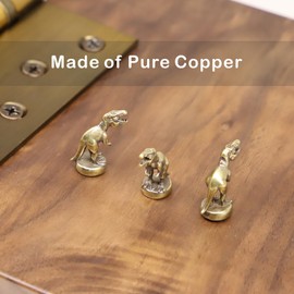 Hinge Head T-Rex, Hinge Decorative Topper, Miniature Magnetic Figurine Door Decor, Whimsical Quirky Home Decor, Animal Lover Gift, Cute T-Rex Decor (3 per Set)