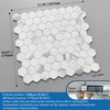 MOFIT Hexagon Peel and Stick Backsplash Tiles Kitchen,Self-Adhesive Metal and