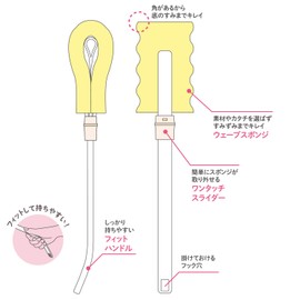 Tutu Baby Removable Clean Sponge Brush