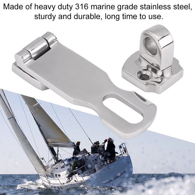 Boat Stainless Steel Locker Latch Clamp Anti Rattle Marine Hatch