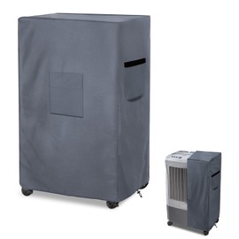 Alickwang Evaporative Cooler Cover for Hessaire MC37M MC37V Evaporative Cooler,Outdoor Heavy Duty 600D Waterproof Swamp Cooler Cover,25"L x 18"W x 37"H,Grey
