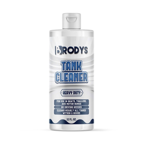 BRODYS - RV and Marine TANK CLEANER- Black and Gray - Odor Eliminator and Breaks Down Waste - 32oz (The Must have item for all RVs, Marine and Camping)
