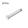 sourcing map Clevis Fork Bolts Single Hole Flat Head Galvanised