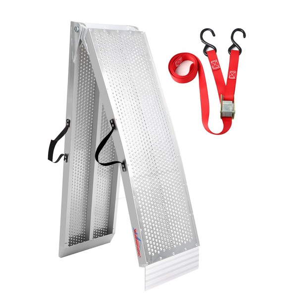 Ruedamann 7.5'L × 11" W Folding Loading Ramp, 750 lbs