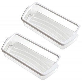 W10321304 Door Bin Shelf Transparent for Refrigerator PS348956, AP6019471 2-PACK