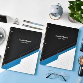 Student Planner 2025-2026 - Academic Planner with Stickers, July 2025 - June 2026, 8.5" x 11" School Agenda 2025-2026 with Thick Paper + 3-Hole Punched