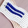 Royal Blue Press on Nails Short Almond Shaped, KQueeenst Short