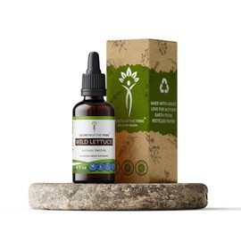 Secrets of the Tribe Wild Lettuce Tincture Alcohol Extract, Wild Lettuce (Lactuca virosa) Dried Herb Tincture Supplement (4 FL OZ)
