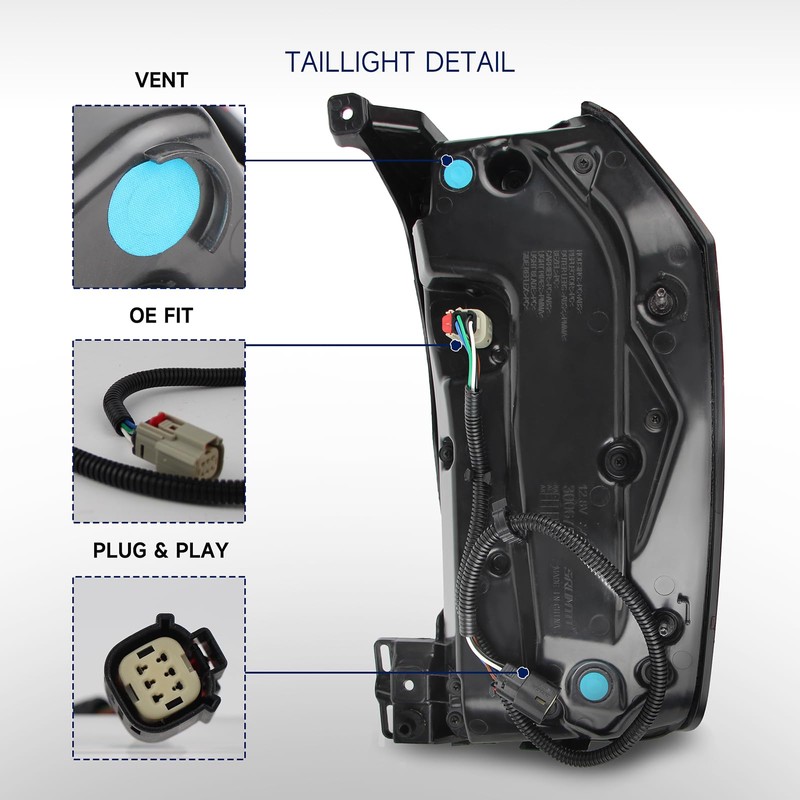 Gefitway LED Tail Light Compatible with 2021 2022 2023 2024