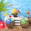 24 Set Coconut Cups, 17 Oz Natural Coconut Shell Cups,