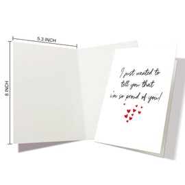 Nchigedy So Proud Of You Card, Well Done Cards, Congratulations Card for Son Daughter, New Job Cards for Friend Family