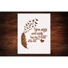 Wings Ready, Heart Not Stencil, 8.5 x 11 Inch -