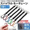KOYOKOMA Spiral Keychain Set of 6 with Carabiner Keyring, Keyring,