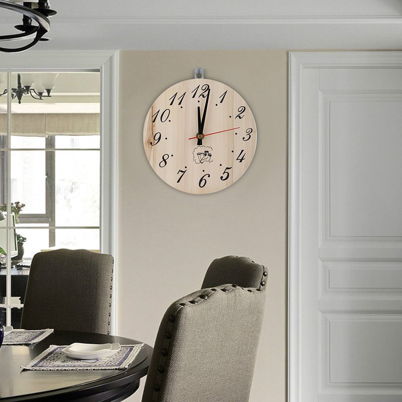 8in Sauna Clock Decorative Timer Clock for Sauna Accessory Sauna
