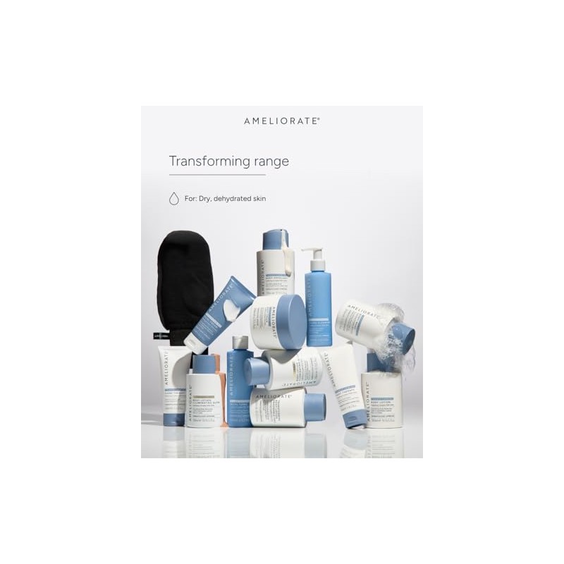 AMELIORATE Transforming Body Exfoliant 300ml for Keratosis Pilaris (KP), Bumpy