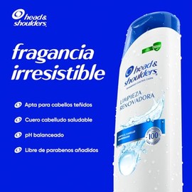 HEAD  SHOULDERS, Shampoo de uso diario, Limpieza Renovadora 375 ml                                                                                    