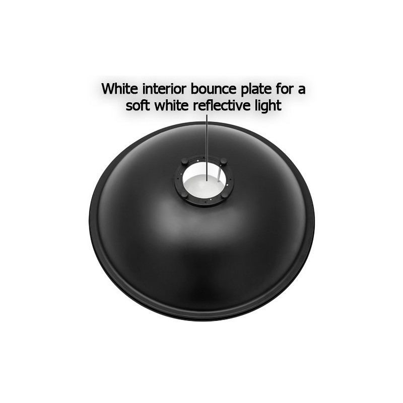 Fotodiox Pro Beauty Dish 28" (70cm), for Balcar, White Lightning,
