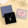 NOMOKOS Cross Necklace for Women - Silver Cross Necklace Pendant