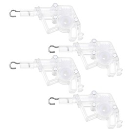 Micro Traders 4PCS 2" Low Profile Wand Tilter Mechanism with 7/32" Hexagon Shaped Gear Hook Connection for Low Rail Blinds Headrail Accessory