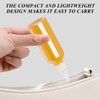 COACOM 10 Teile Transparente Plastik-Extrusionsflasche, Multifunktionale Spitze-Mundflasche, Bequeme Außenreise, Wiederverwendbare