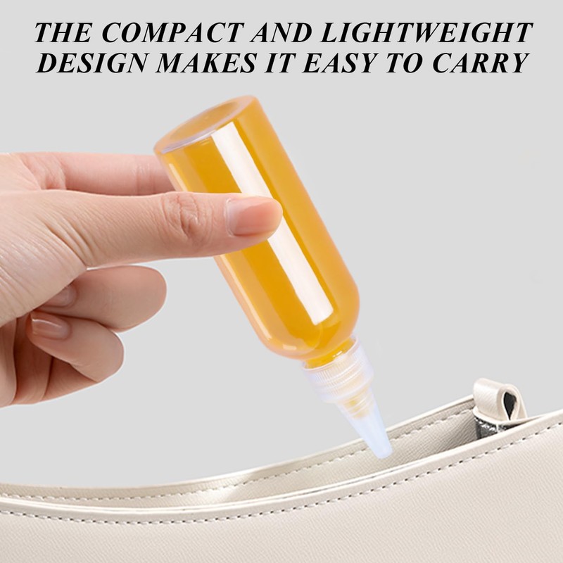 COACOM 10 Teile Transparente Plastik-Extrusionsflasche, Multifunktionale Spitze-Mundflasche, Bequeme Außenreise, Wiederverwendbare