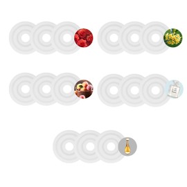 BKAOSAUW Towel Warm Fragrance Plate Fresh Fragrance Tablets, Home Fragrance Tablets, Towel Fragrance Tablets (5 Fragrance Substitutes) (15 Tablets, 5 Type B fragrances)