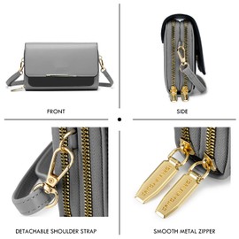 Roulens Small Crossbody Bag for Women,Cell Phone Purse Women's Shoulder Handbags Wallet Purse with Credit Card Slots