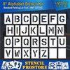 Pavement Stencils - 8 inch Alphabet KIT Stencil Set -