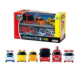 Tayo Little Bus Frends Set 1 (Pat, Toto, Nuri, Citu, Frank, Alice)