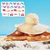 270pcs Tanning Sunbathing Stickers Self Adhesive Heart Lips Dolphin Butterfly