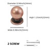 BUKOBYHE 10 Pack Antique Copper Cabinet Knobs Vintage Drawer Knobs