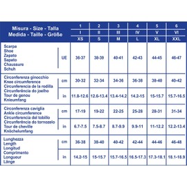 SCUDOTEX Mens Knee High Socks 280 Denier Large Recovery Cotton Compression Fit Medium 18-21mm Color Black Size 4