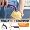 Spring Chef Premium Swivel Vegetable Peeler, Soft Grip Handle and