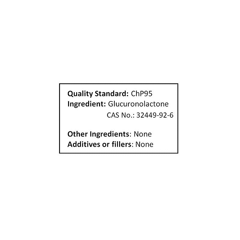 NuSci Pure Glucuronolactone Powder Alertness and Energy (250 Grams (8.8