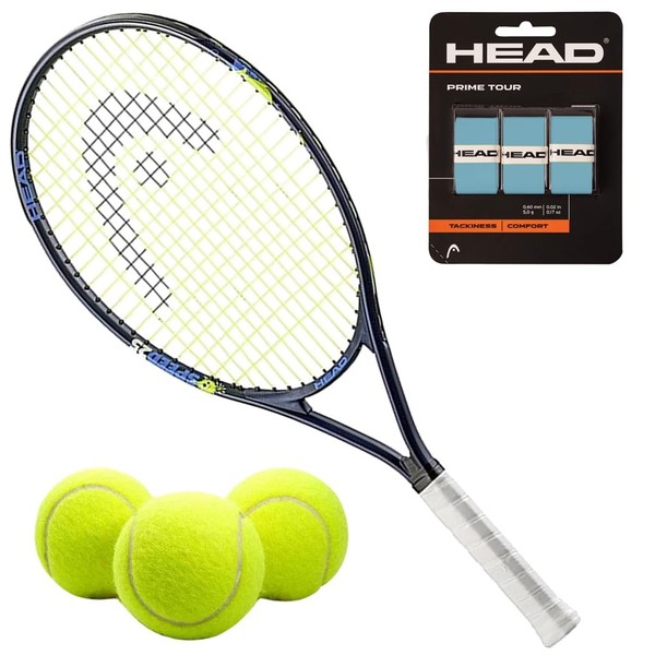 Head Speed 25 Inch Junior Tennis Racquet Bundled with Balls