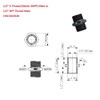 Cascada 1/2" G Thread (Metric BSPP) Male to 1/2" NPT