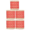 5Pcs Burlap Ribbon Lace Linen Roll Jute Belt DIY Hand