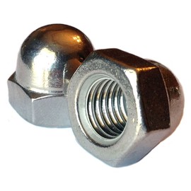 Type 18-8 Stainless Steel Cap/Acorn Nuts - Marine Bolt Supply (3/8-16 (pack of 10pcs))