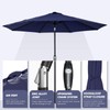 Tempera 10ft Patio Market Outdoor Table Umbrella with Auto Tilt