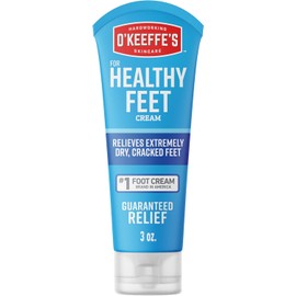 Crema de pies O'Keeffe's para pies saludables, Tubo, 1 paquete, Azul