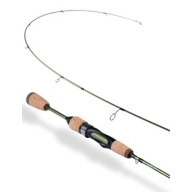 LITTMA Wild Streams Ultralight Fishing Rod 2 PCS for Trout, Crappie, Panfish – Micro Spinning Setup with Green Carbon Fiber Blank and Cork Handle – Beginner Friendly – 5’6”/6’/6’6”/7’