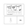 Gardinia 31552 Drehgleiter for Curtain Rods with Inner Chicago Series