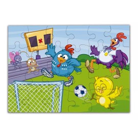 Didacti Juegos Rompecabezas 2 En 1 Gallina Pintadita Deporte 12 Y 24 Piezas