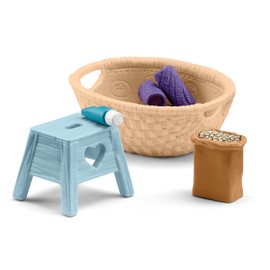 Schleich Horse Club 6-Piece Horse Toys Accessory for Girls and Boys Ages 5+, Animal Care Playset