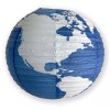 Quasimoon 12 PACK | 16" World Earth Globe Paper Lantern
