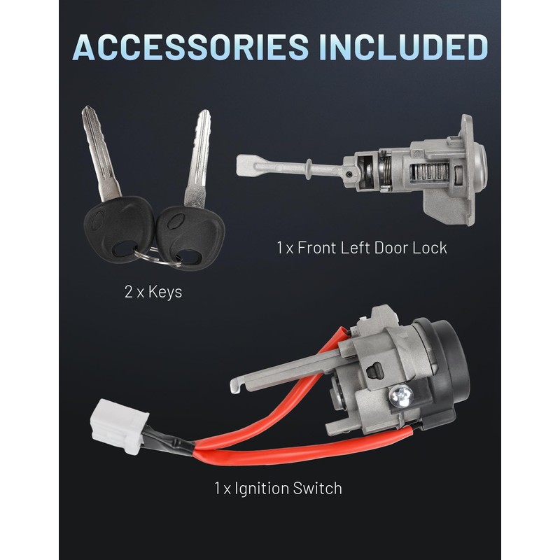 Ignition Lock Cylinder with 2 Keys and Switch Ignition Switch