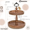 2 Tiered Tray Stand [Includes 3 Changeable Handles] - Stunning
