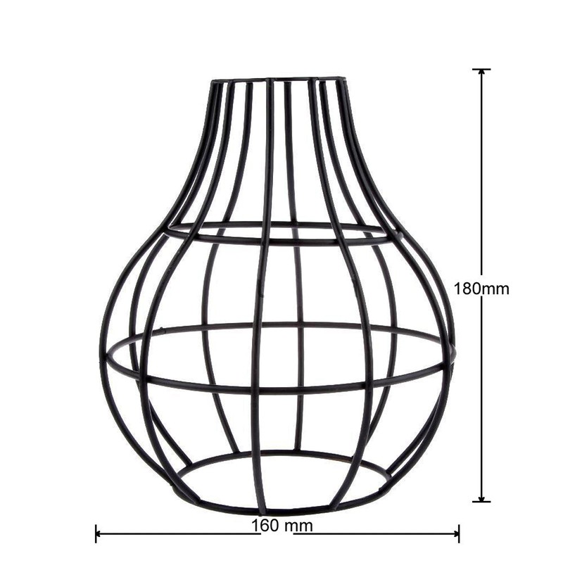 Vintage Metal Lamp Shade Retro Geometric Industrial Wire Cage Lampshade