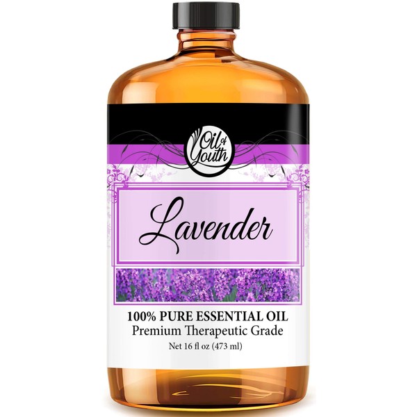 Oil of Youth Essential Oils 16oz - Lavender Essential Oil - 16 Fluid Ounces