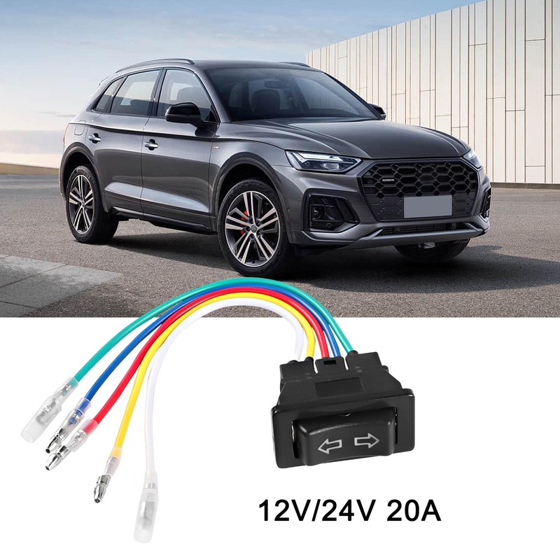 XMSJSIY Universal 5-Pin Car Power Window Switch with Wire Car